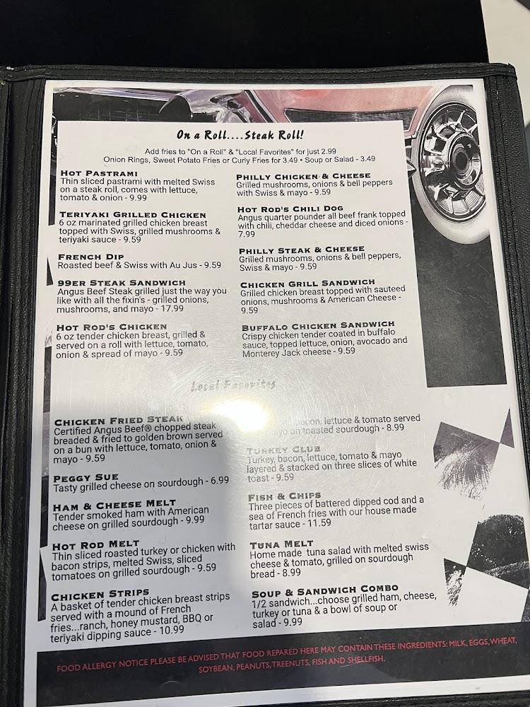 Hot Rod Diner Menu image 4
